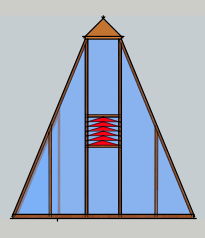 10 x 10 Cedar Olympic Glass House with Louvre